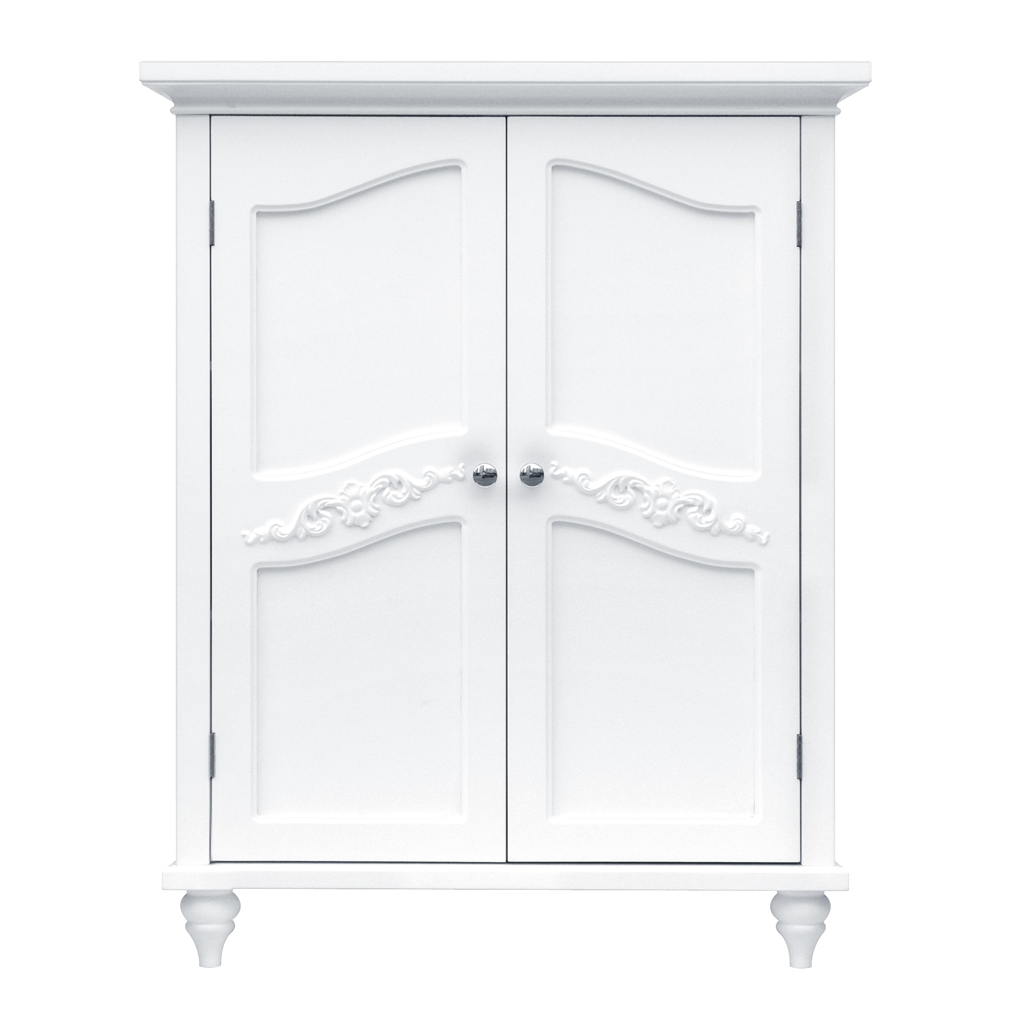 Teamson Home 550-ELG Versailles 27 x 34.25 x 13.75 White Freestanding Linen Cabinet