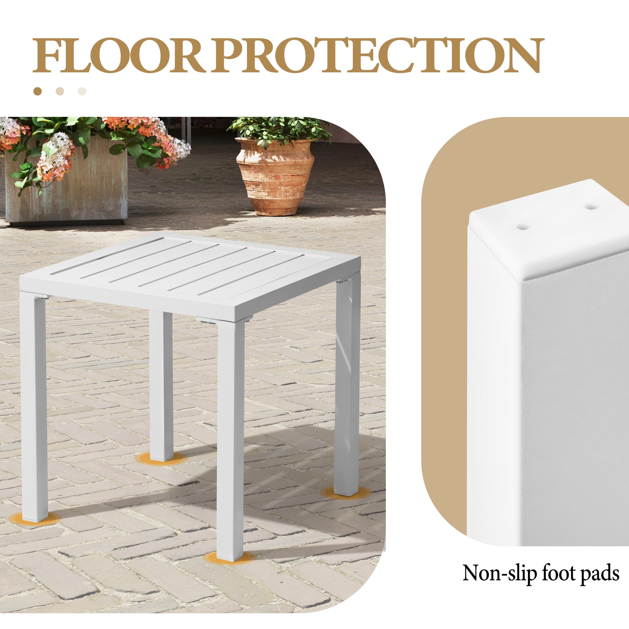 Crestlive Products CL-TB006WHT Patio-Tables - View #6