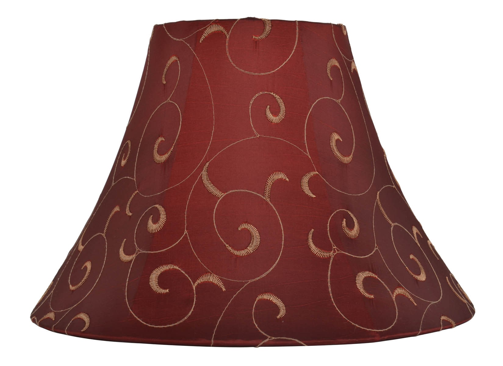 Red And Gold Fabric Bell Lamp Shade, 14 Table Lamp Shades