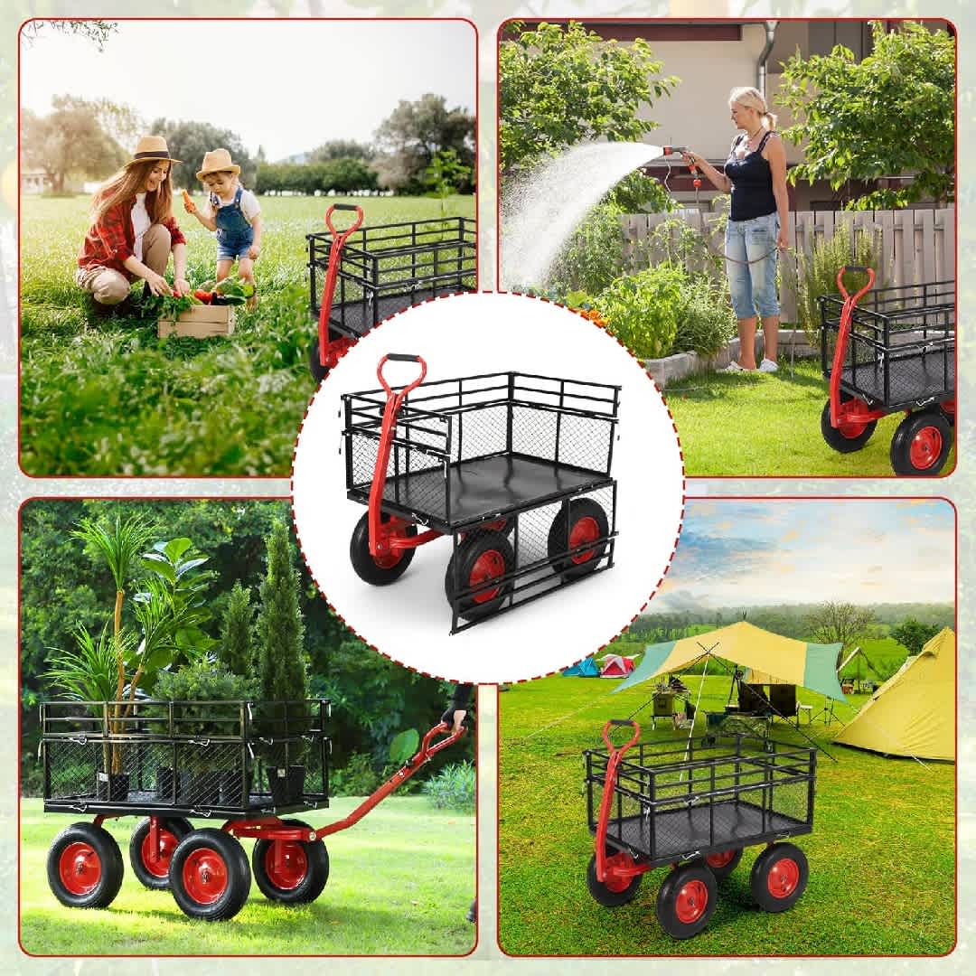 Qeetex KL-PHO-333EMIX4 Wheelbarrow-Yard-Cart - View #6