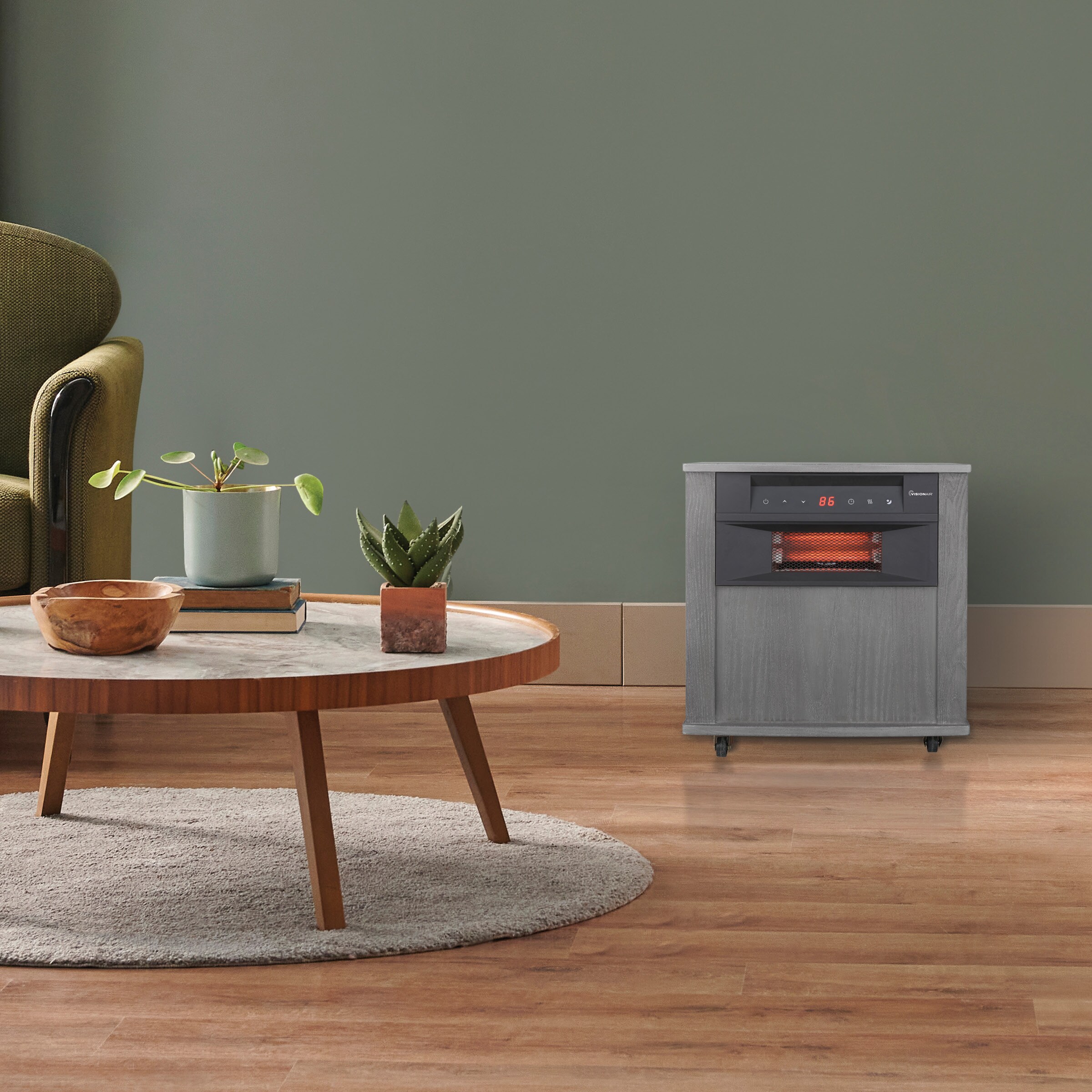 VisionAir 1VAHQ18WG-GR Portable-Electric-Heat - View #2
