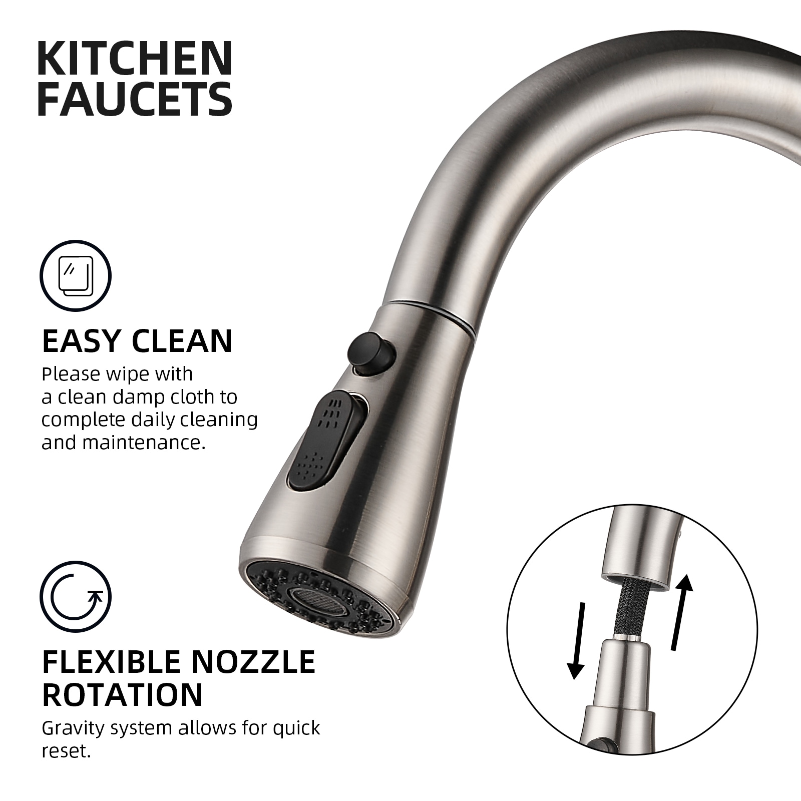 Zalerock L2KF52 Kitchen-Faucets - View #6