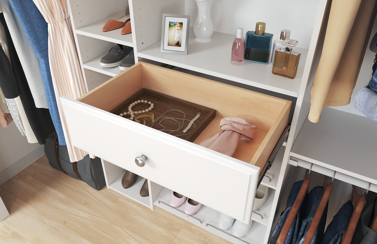 Easy Track PH44-WH Wood-Closet-Kits - View #4