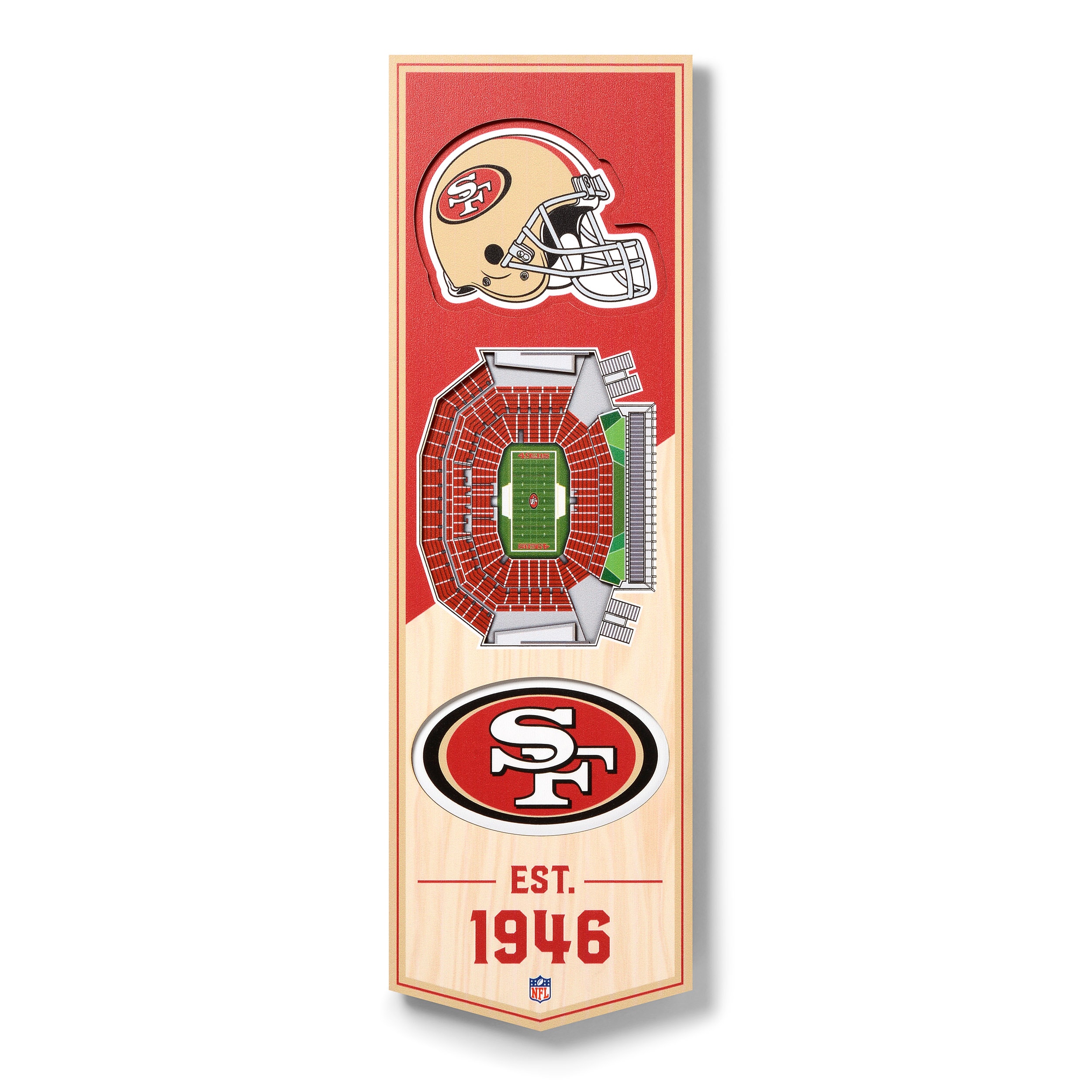 San Francisco 49ers Levi's Stadium 3D Stadiumview Wall Art – Sports Fanz