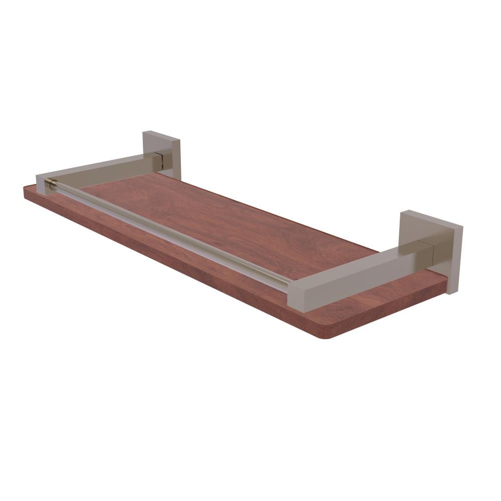 Allied Brass MT-1-16-GAL-IRW-PEW Montero Antique Pewter Wall mount Bathroom Shelf ( 16-in x 3-in x 5-in )