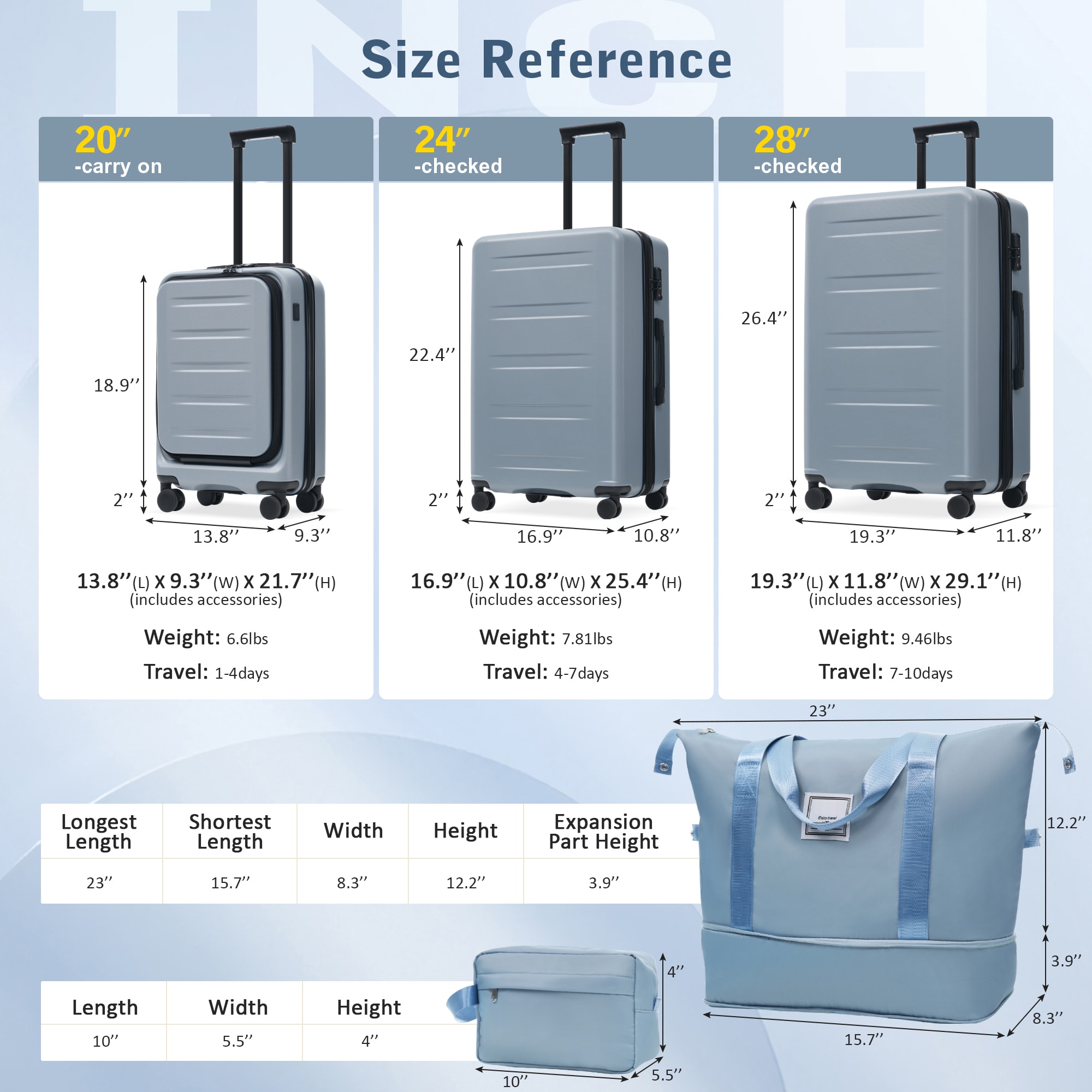 LUXEYARD DS-Y-YC-474 Luggage-And-Luggage-Sets - View #2
