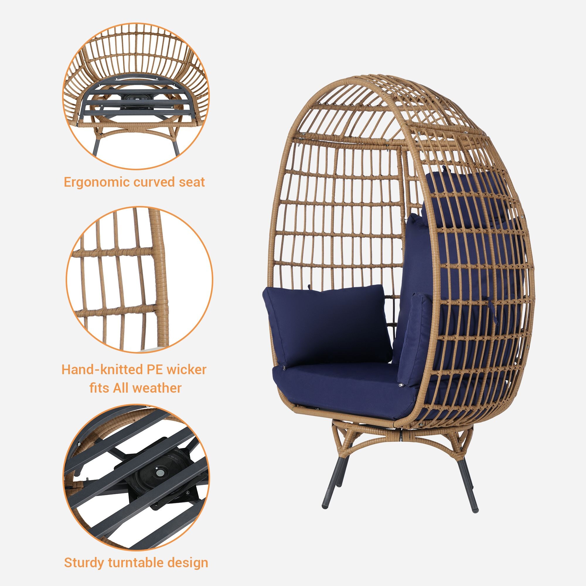 SANSTAR L-RJDC65NY-BB Patio-Chairs - View #5