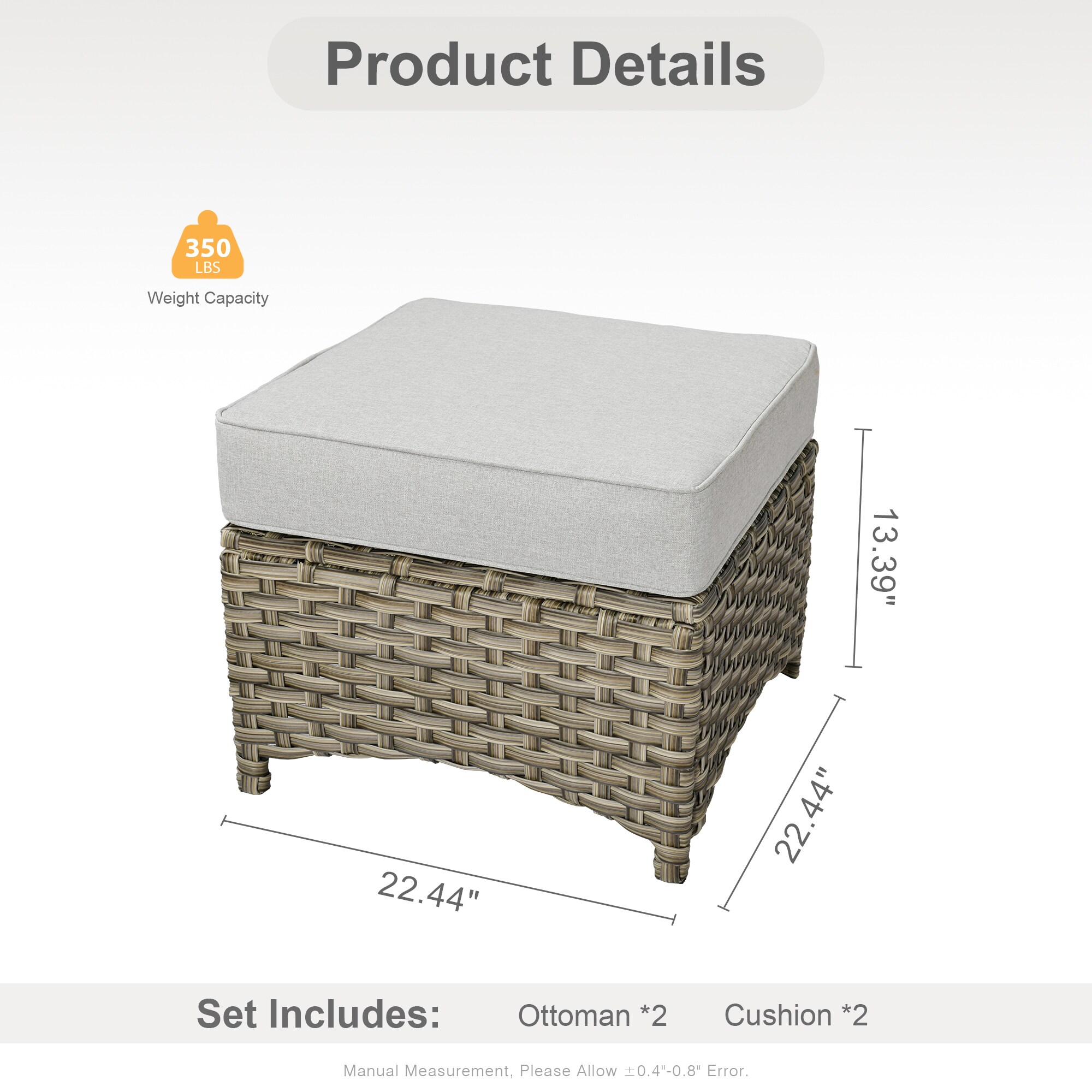 weaxty HMBPAD400-4 Stools-Ottomans - View #3