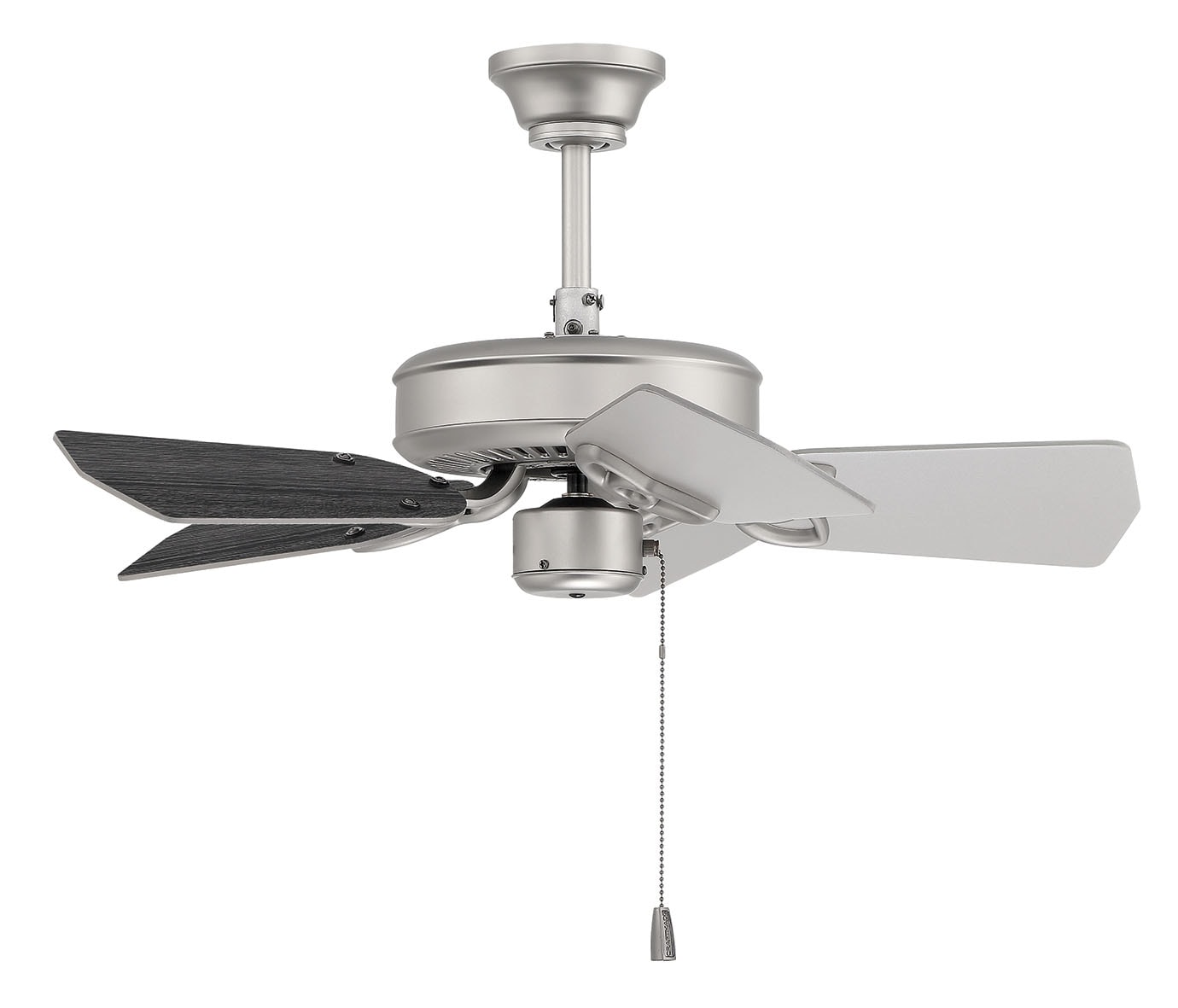 Craftmade PI30BN5 Piccolo 30-in Brushed Satin Nickel with Brushed Nickel Blades Ceiling Fan Light Kit Compatible ( 5 -Blade )