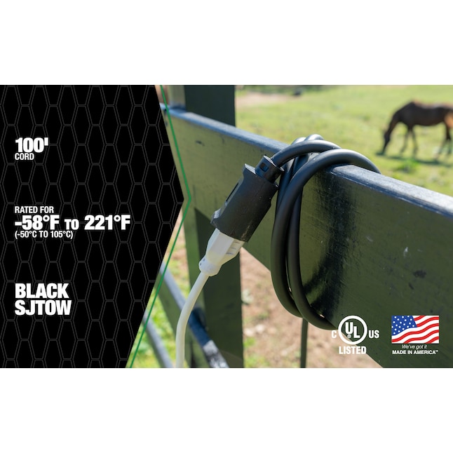 Southwire Metal Extension Cord Reel Stand In Black