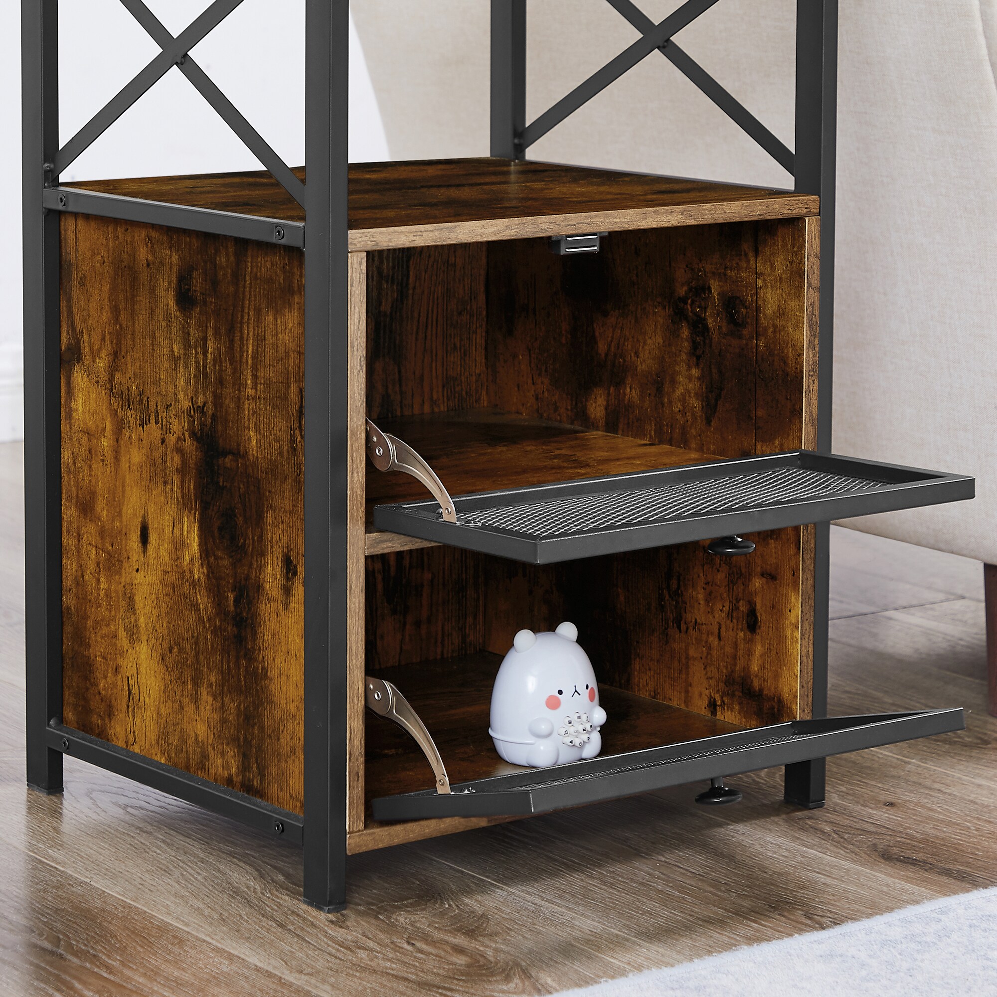 Vecelo LOE-XF-NS04-BRN nightstands - View #12