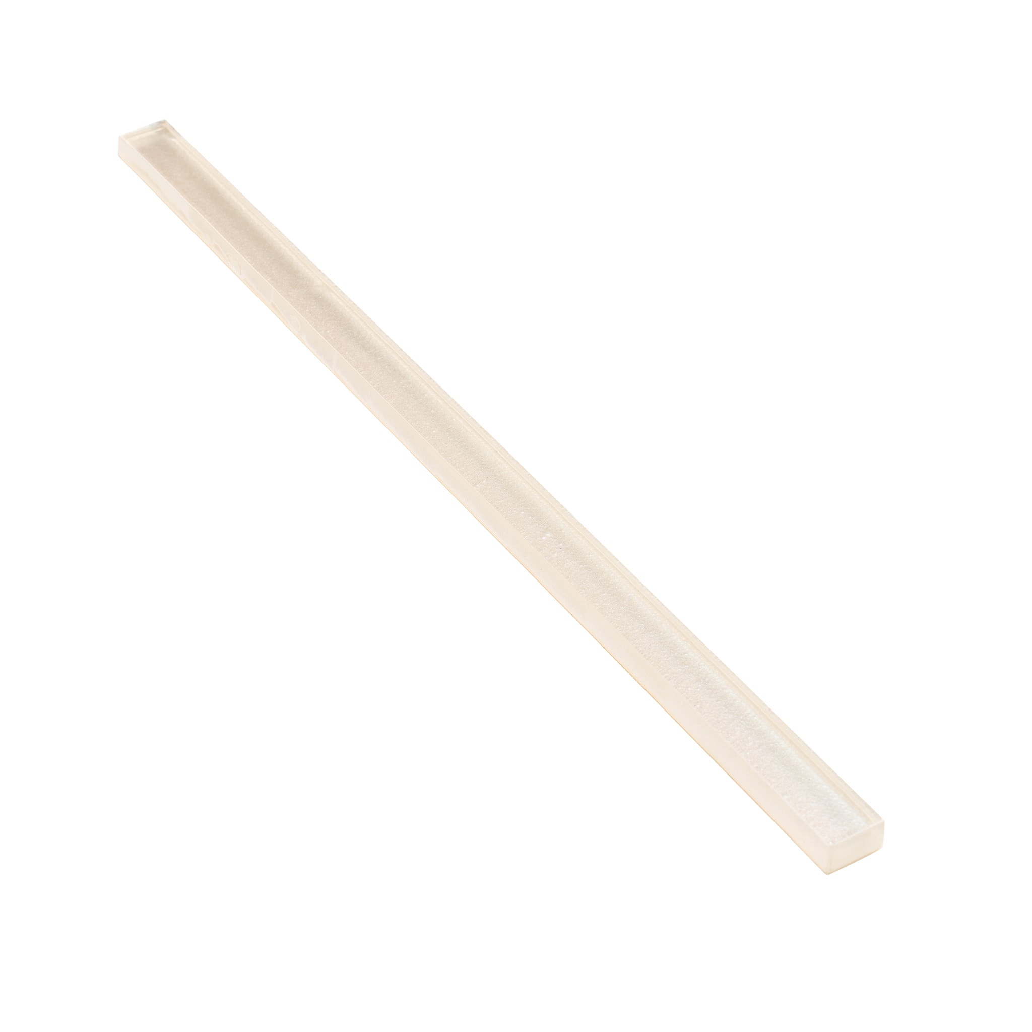 Apollo Tile APLGP8801A Light Gray 1/2-in x 12-in Glossy Glass Pencil Tile ( 0.5-sq ft / Carton ) 10 -Pack
