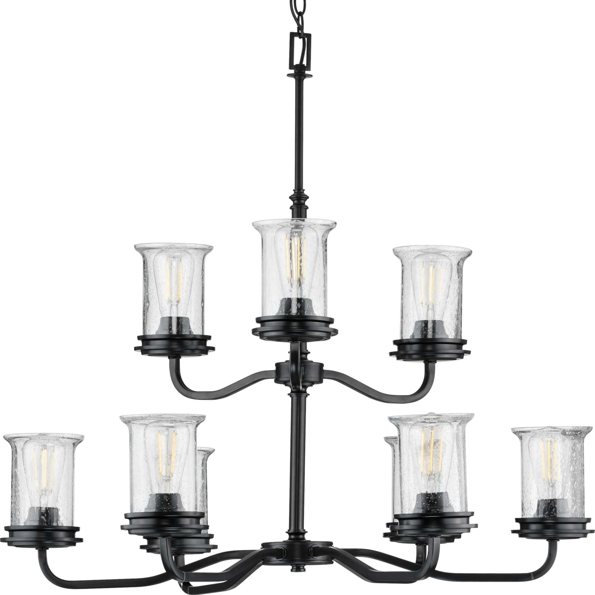 black coastal chandelier