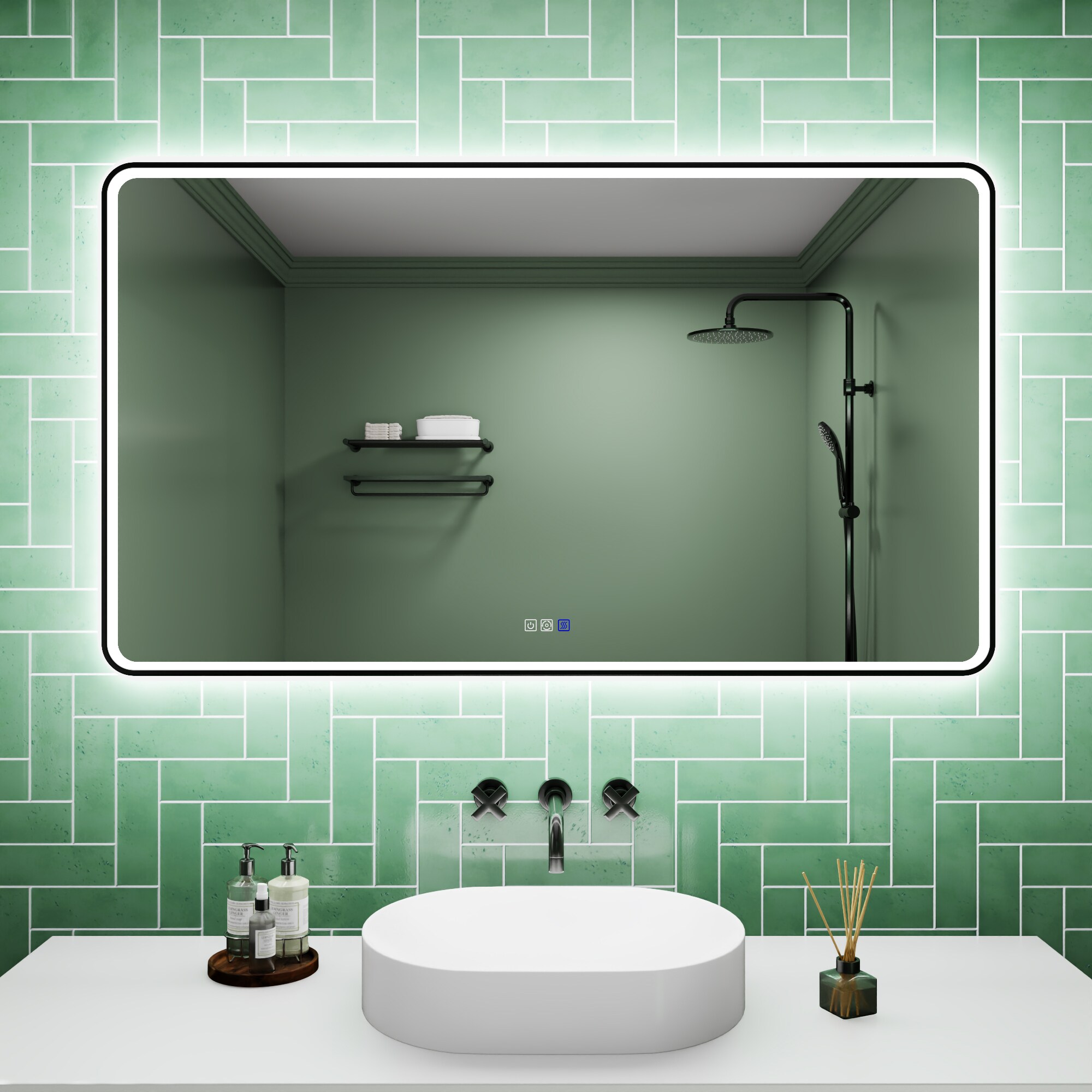 ExBrite EXBMV85536 Framed-Bath-Mirrors - View #16