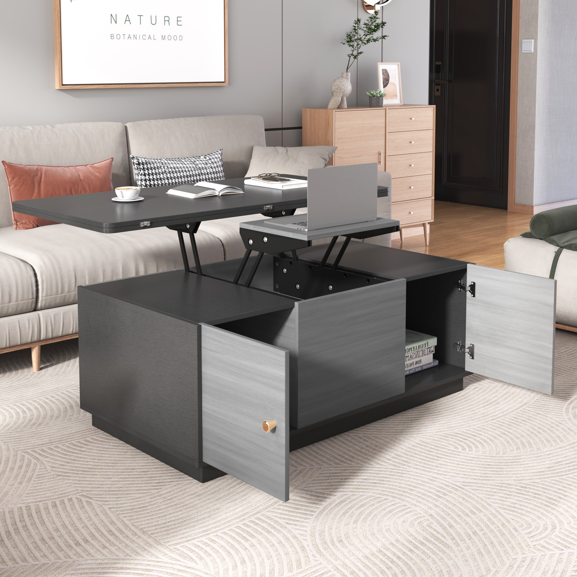 ModernLuxe L3P-WF307466AAG Coffee-Tables - View #2