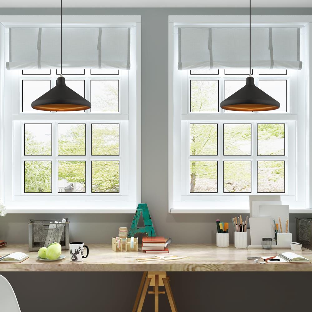 Black and Gold Aluminum Mini Pendant Light