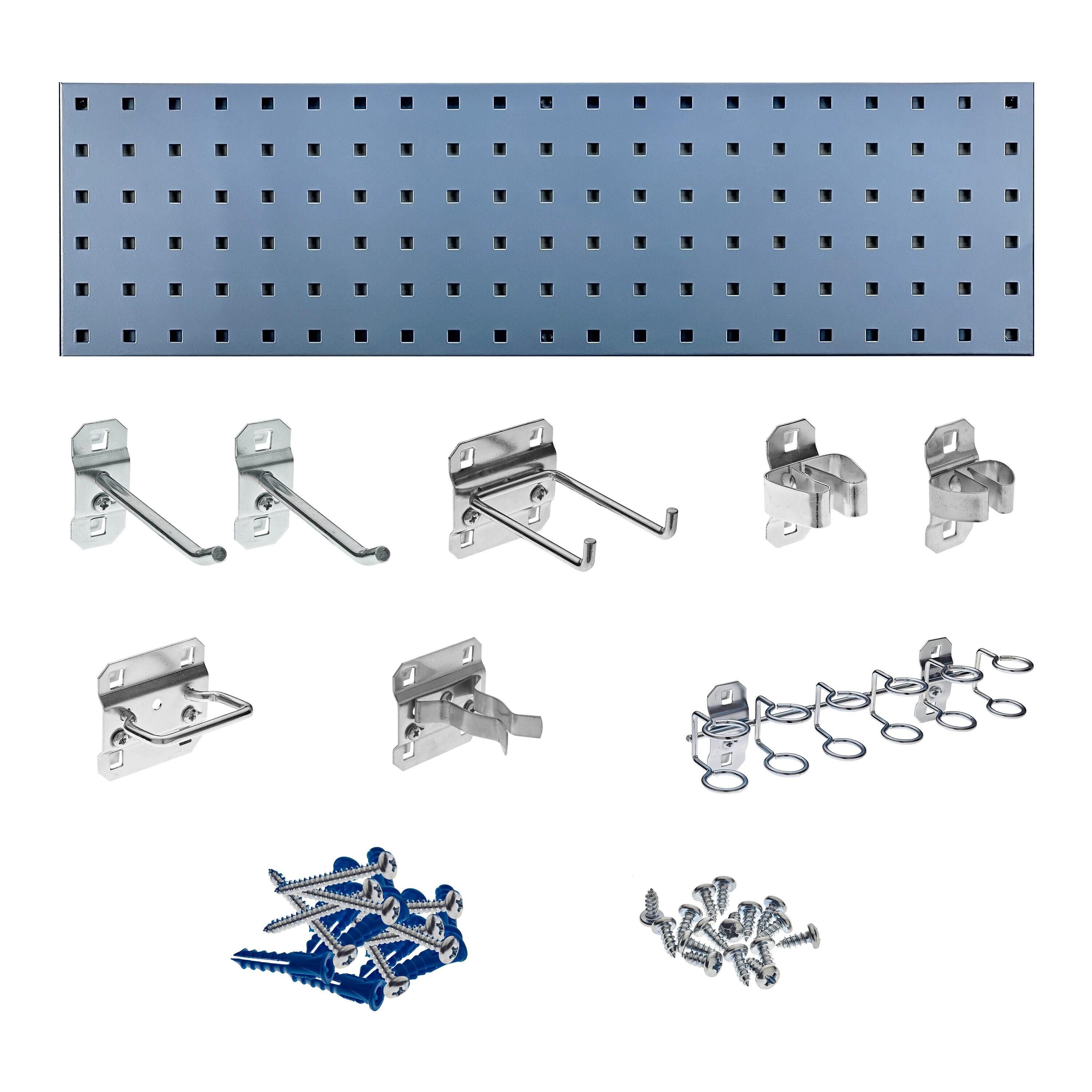 Hillman 20-Piece Steel Pegboard Hook in Silver (2-in W x 1-in H) in the  Pegboard & Accessories department at