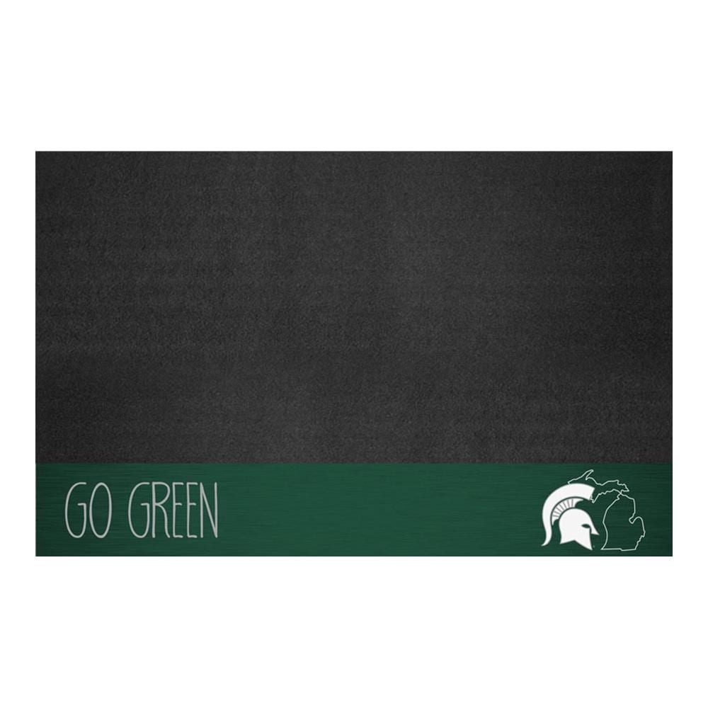 FANMATS 21153 Michigan State Spartans Southern Style Grill Mat Black Vinyl Rectangular Grill Mat