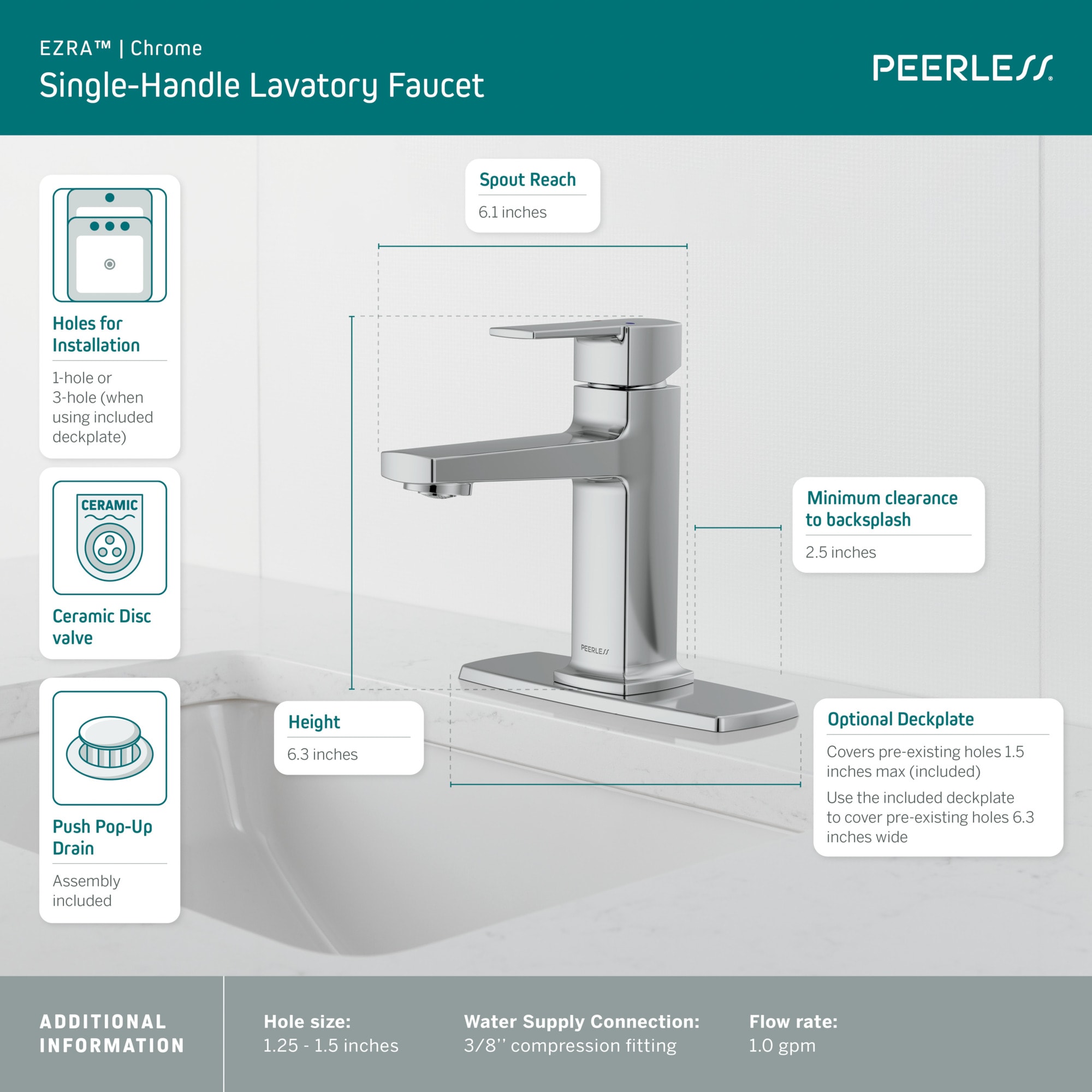 Peerless P1571LF Lavatory-Faucets - View #8