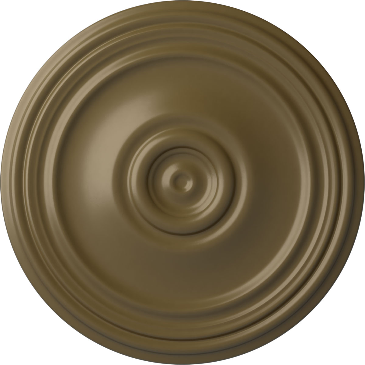 Ekena Millwork CM21REMMF Reece 21-in W x 21-in L Painted Mississippi Mud Polyurethane Whole Ceiling Medallion