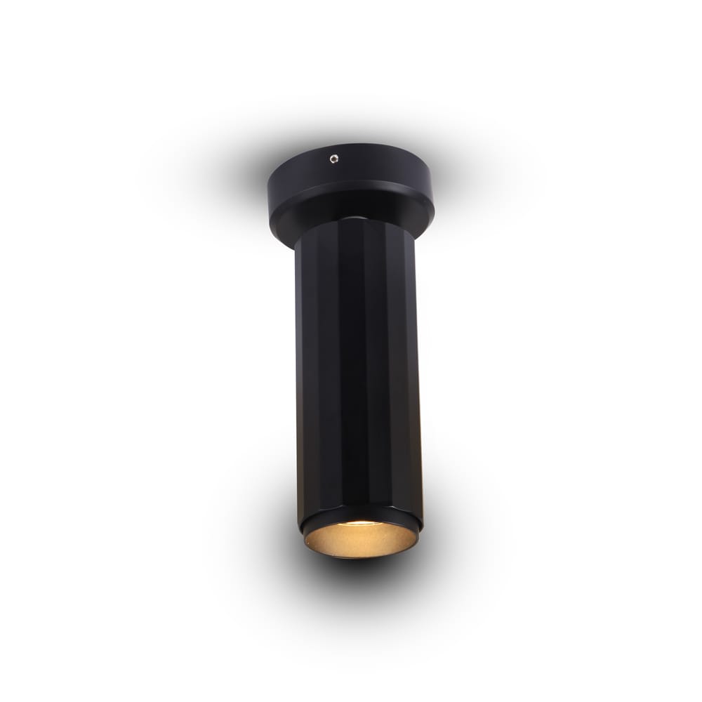 VONN Lighting VMCL004101A008BL Orbit 1 -Light 2.75-in Matte Black Integrated LED Flush Mount Light ENERGY STAR Certified