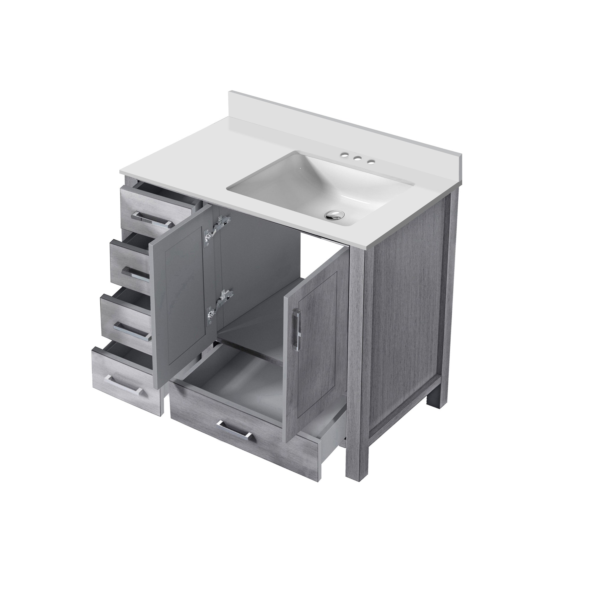 Lexora LVJ36SD300R Bath-Vanity-Combo - View #2