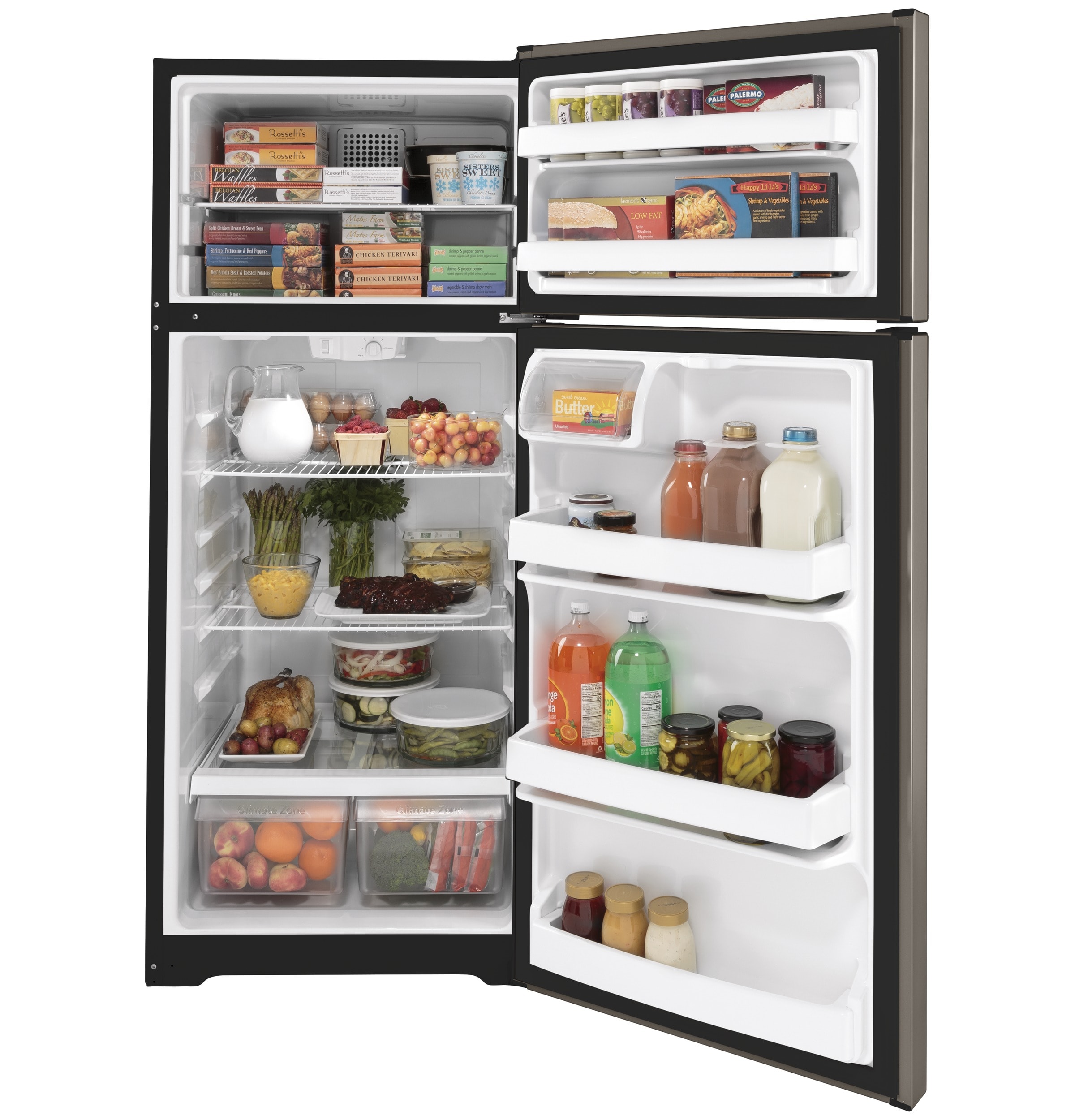 GE GTE18DCNRSA Top-Freezer-Refrigerators - View #3