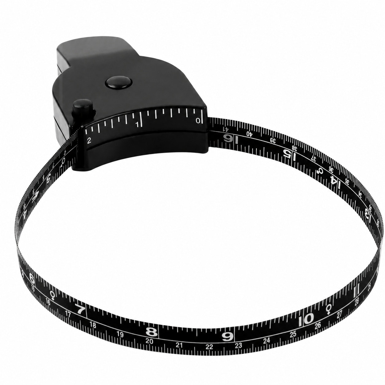 Etokfoks  60 inch Body Measuring Tape Retractable Tape Measure with Lock Pin Dual Sided Inch Cm Scale Black 1 Piece