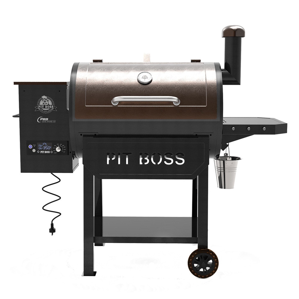 Pit Boss Pro 820-Sq in Black and Chestnut Pellet Grill in the