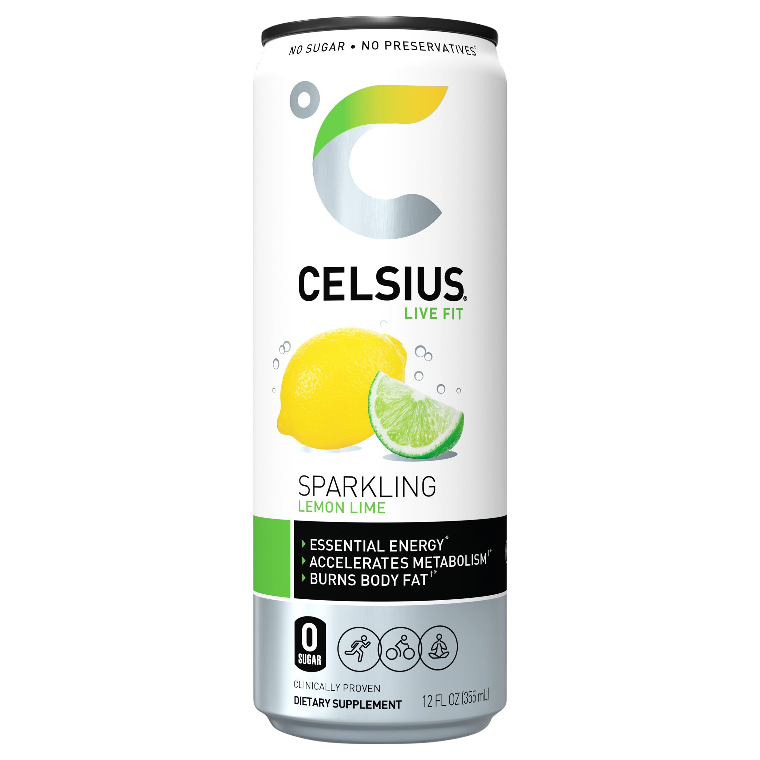 Celsius 12-fl oz Lemon Lime Energy Drink in the Soft Drinks