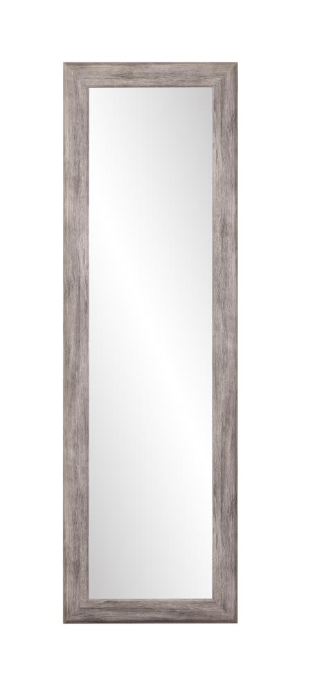 BrandtWorks BM35THIN-L3 21.5-Inches W x 55.0-Inches H Rectangle Gray Grain Framed Full Length Wall Mirror