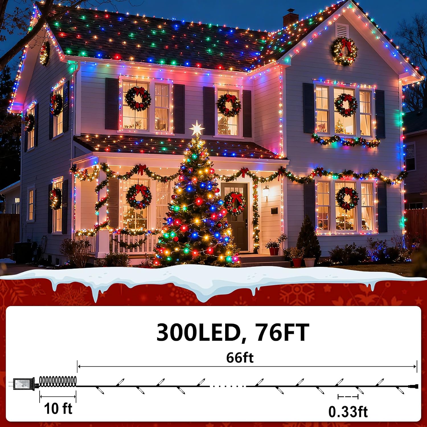 EFCUT X0040MY4Q7 Christmas-String-Lights - View #7