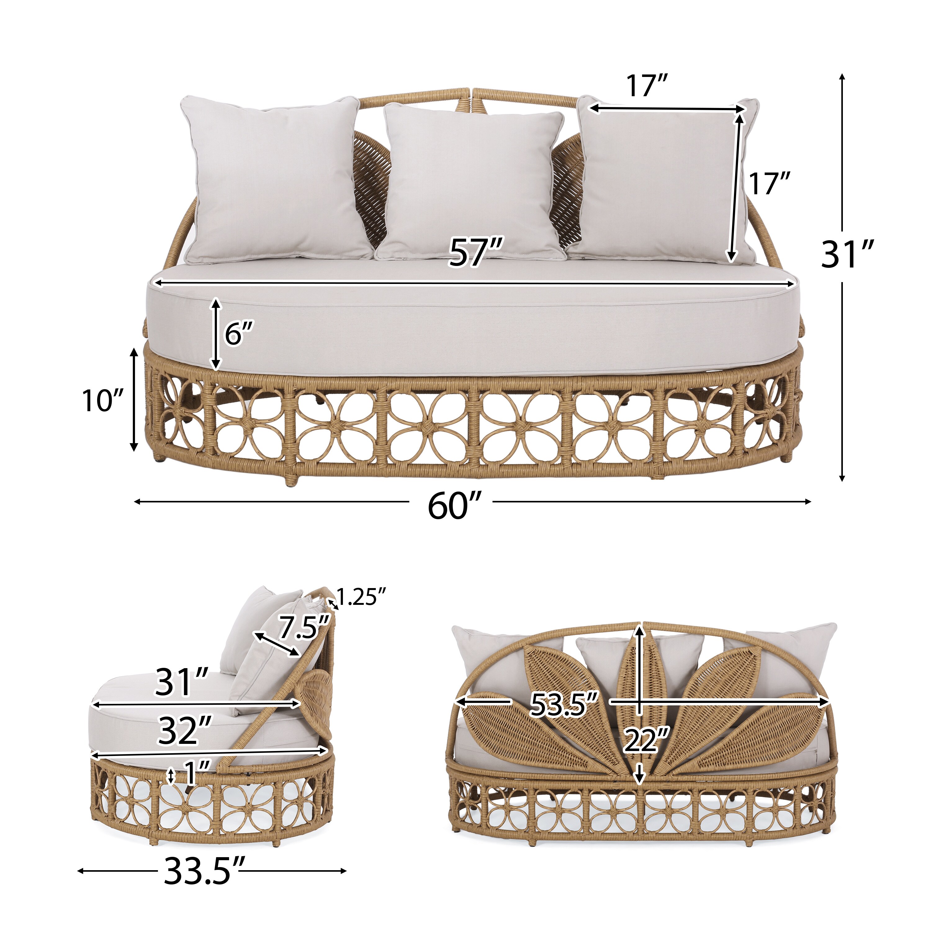 Christopher Knight Home 317630 Patio-Sofas-Daybeds - View #8