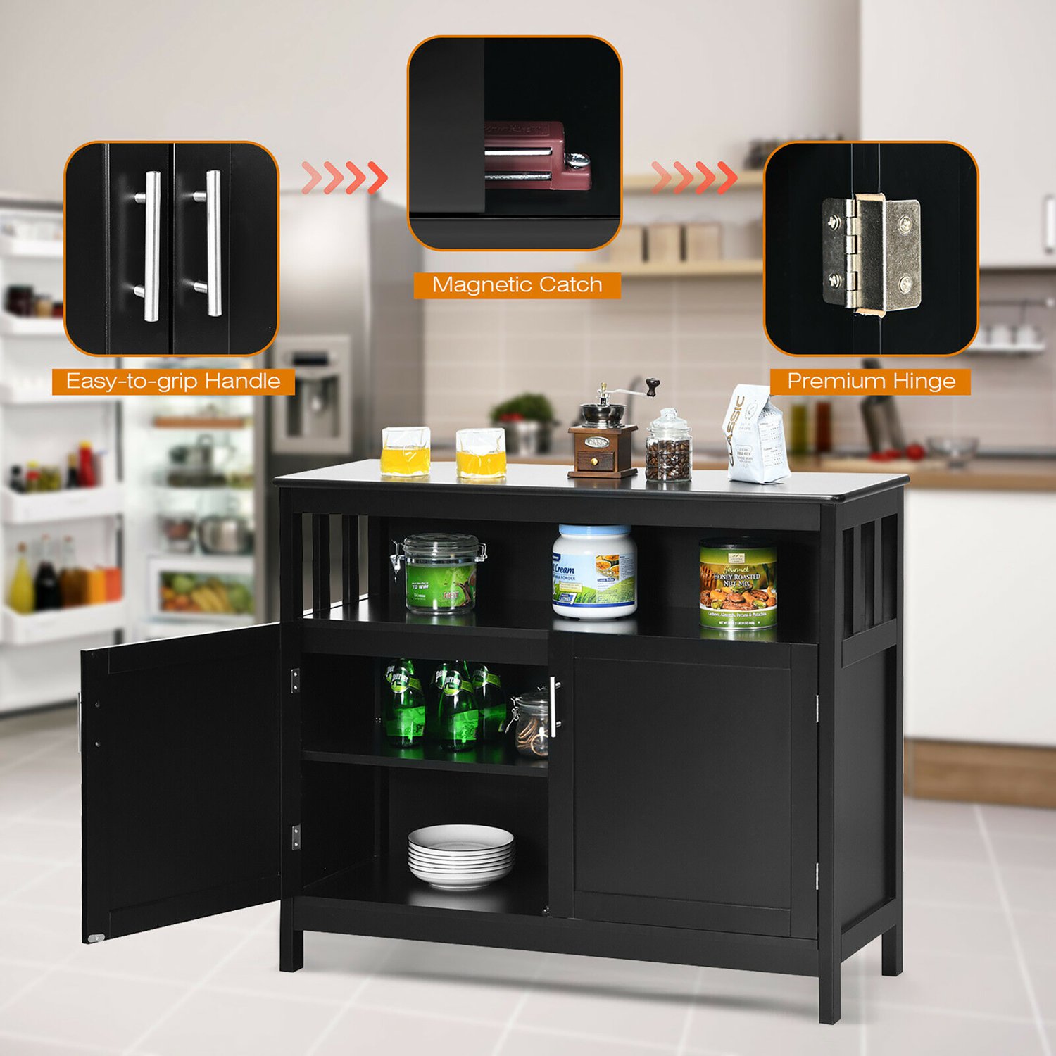 Costway CSHY003331 Dining-Kitchen-Storarge - View #9
