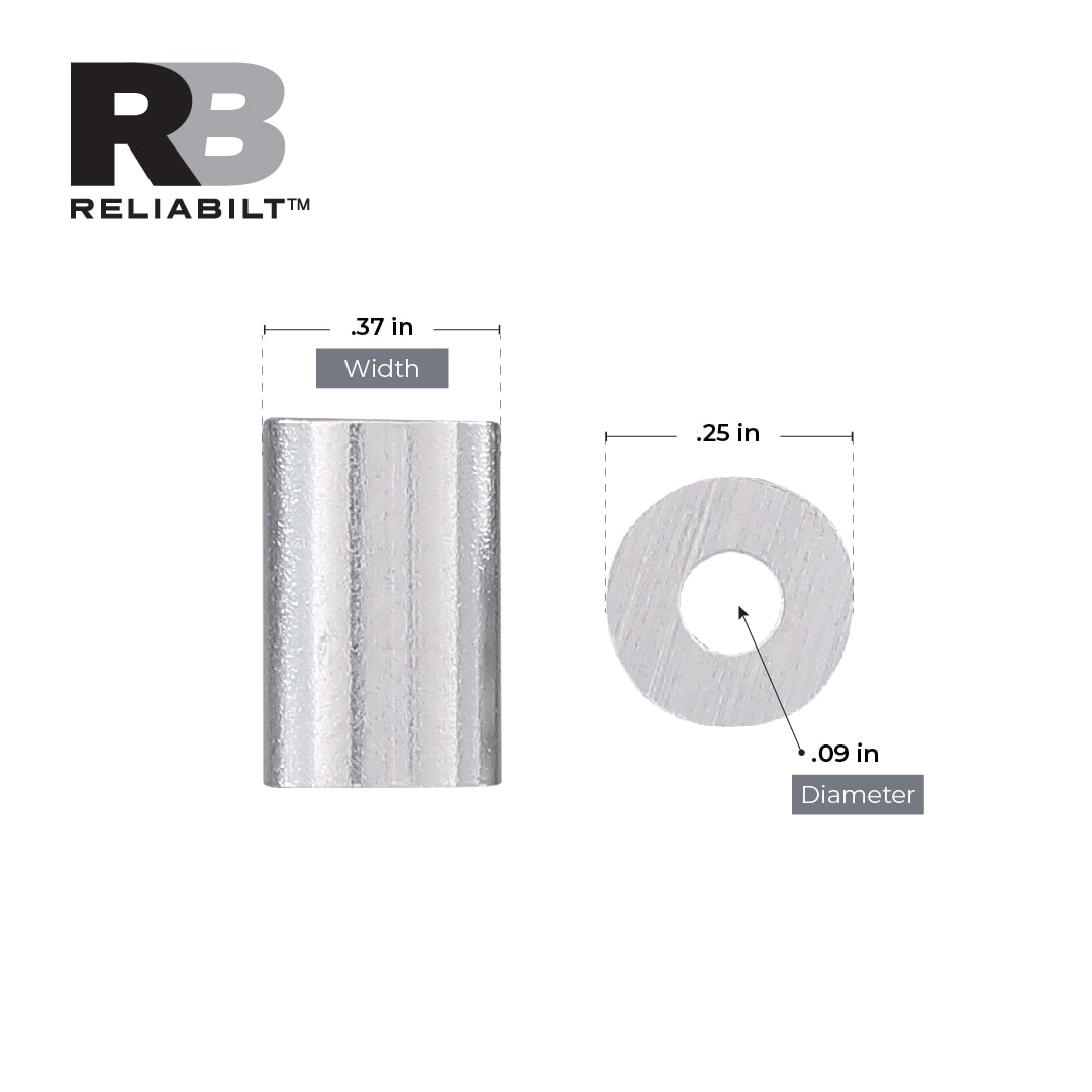 RELIABILT 1/16-in Aluminum Ferrule and Stop Set in the Rope & Chain ...