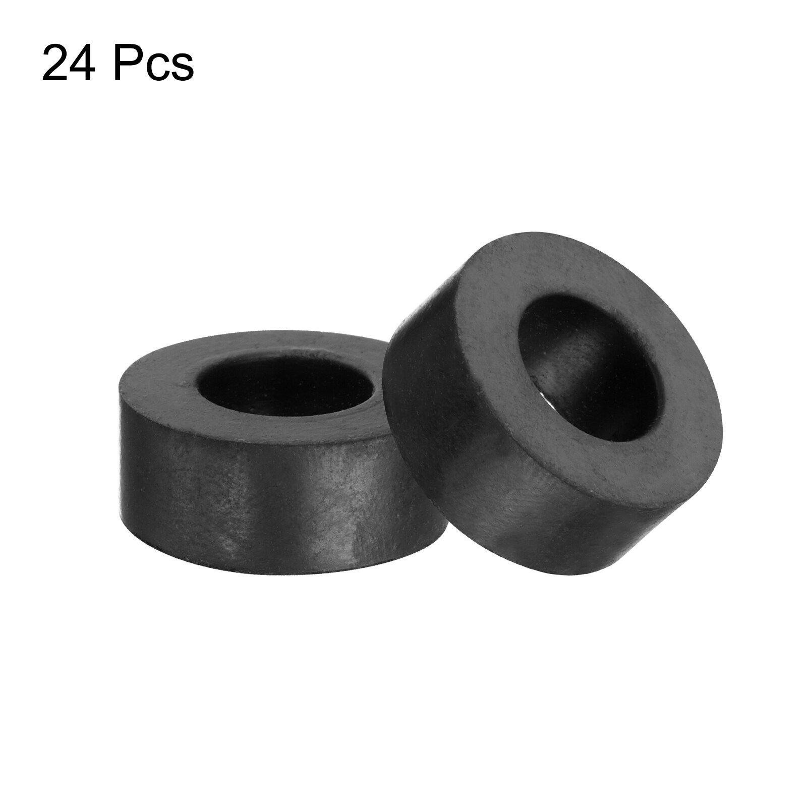 Unique Bargains 24pcs Rubber Spacers 20mm OD 10mm ID 8mm Height Round ...