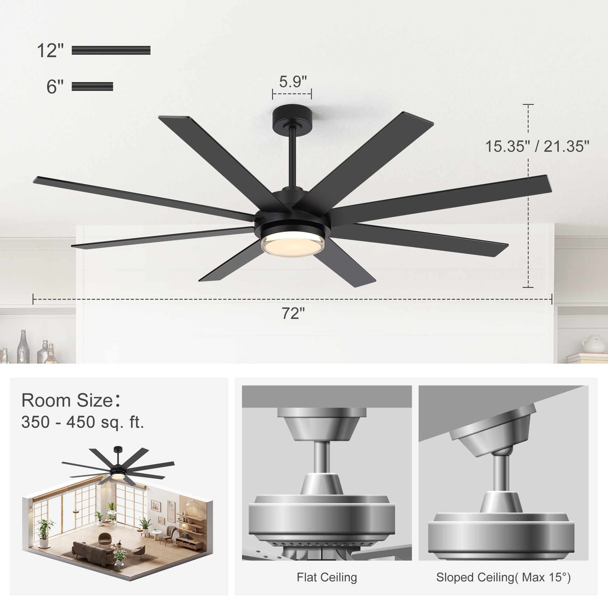 Breezary 40049-BK Ceiling-Fans - View #9