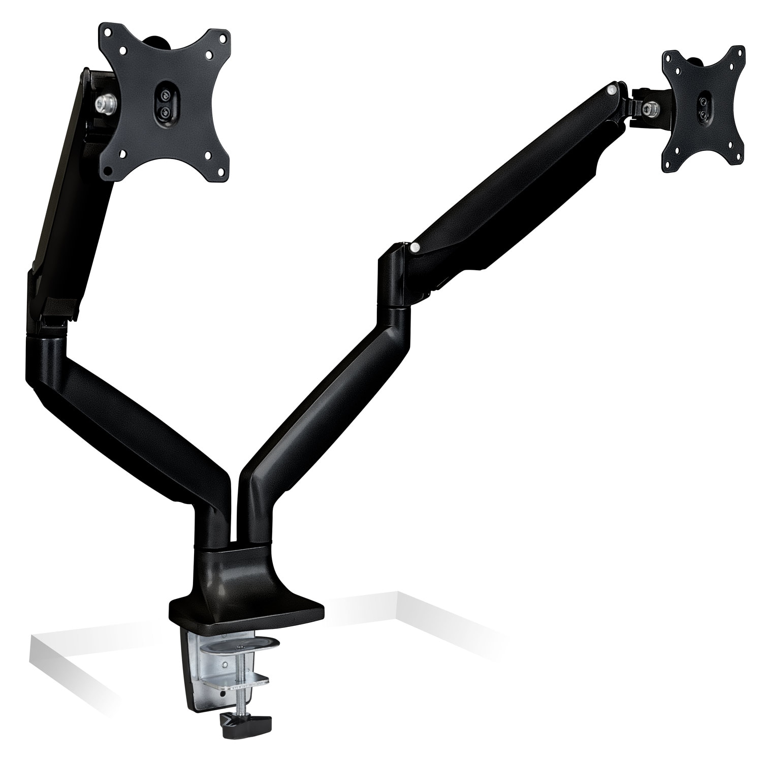 MI-1772B Dual Monitor Mount With Gas Spring Arms