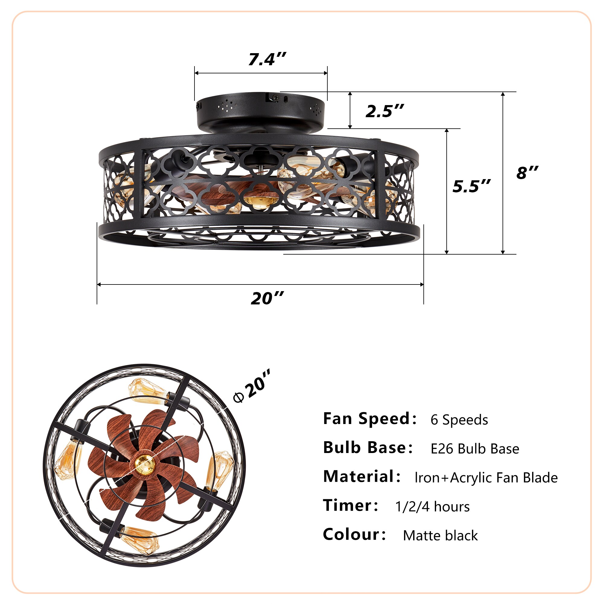 Tenleaf LIGHT0413-459-1 Ceiling-Fans - View #4