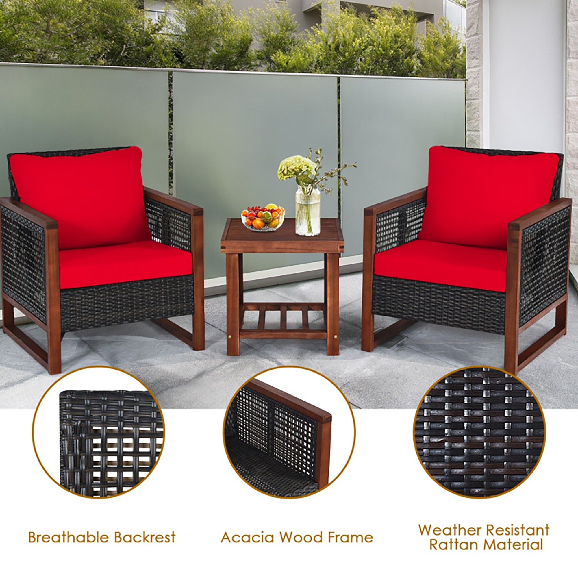 CASAINC HX-SM1001-B Patio-Conversation-Sets - View #4