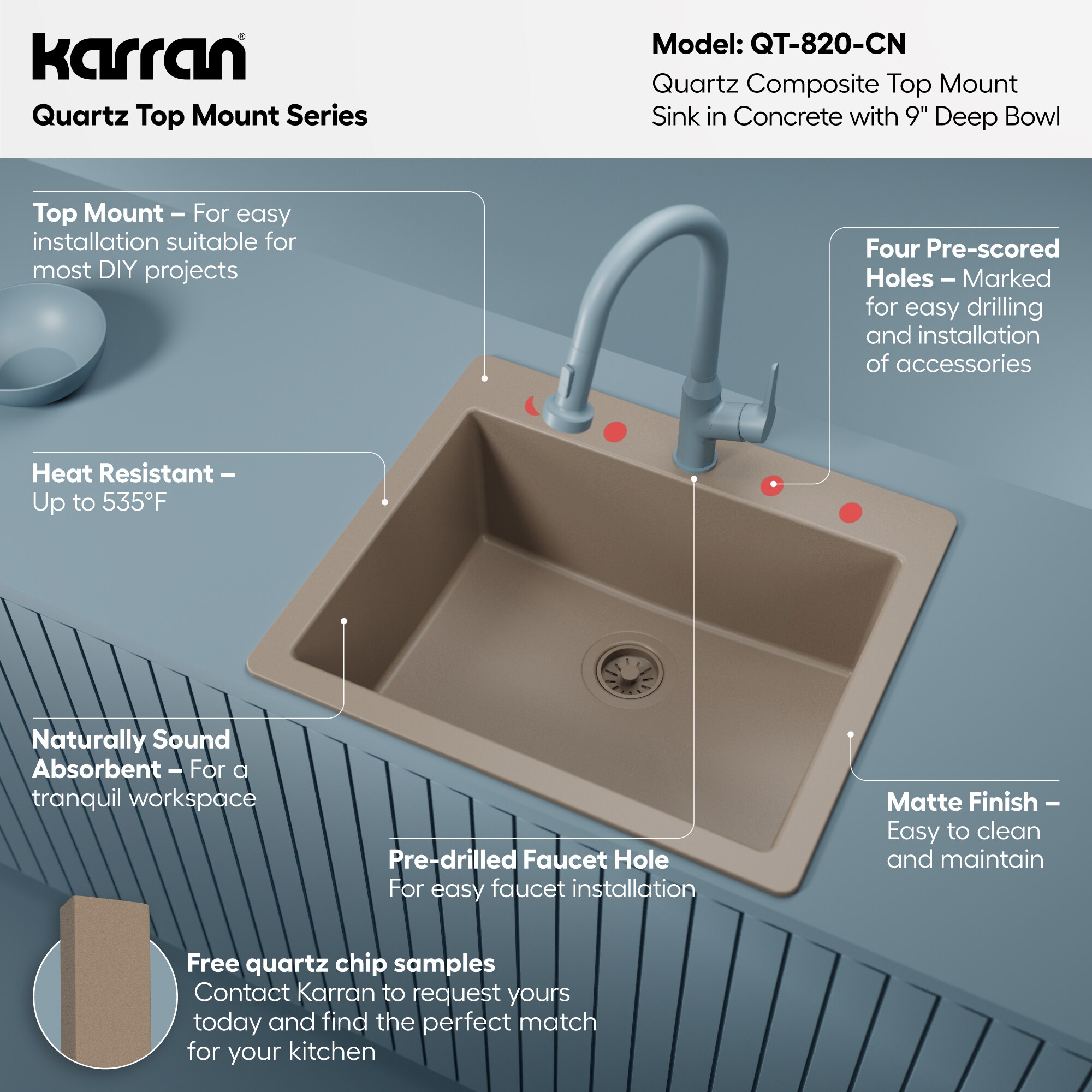 Karran QT-820-CN Kitchen-Sinks - View #5