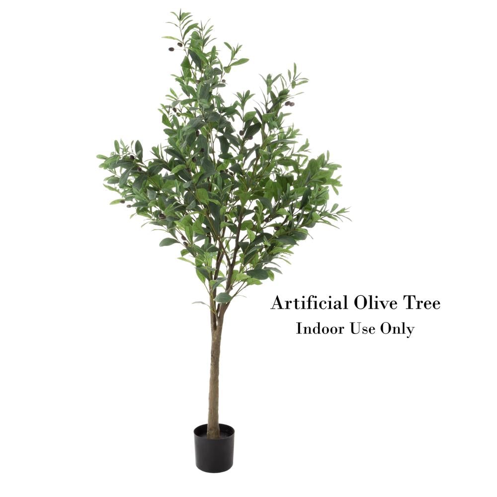 Nature Spring 72-in Mulitple Colors Indoor Artificial Silk Plant Artificial  Tree in the Artificial Plants & Flowers department at