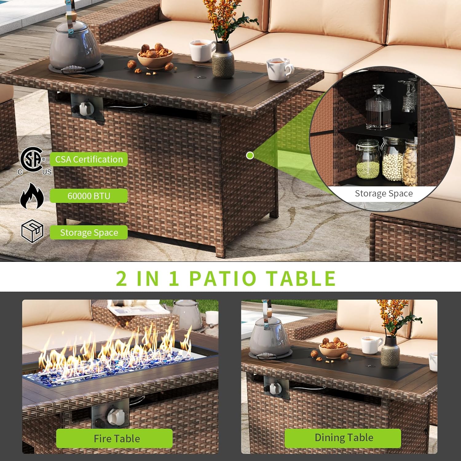 AOXUN G12039BU2AB+026BR Patio-Conversation-Sets - View #4