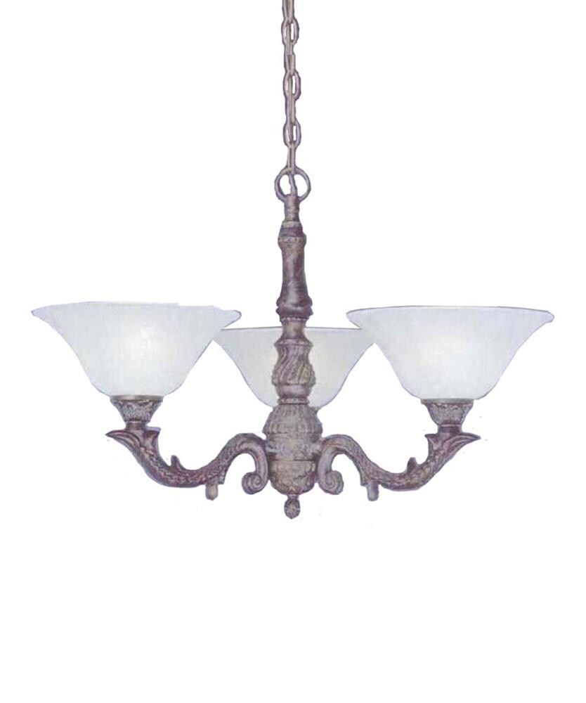  LWTK008688 Divina 1-Light Bronze Transitional Dry Rated Chandelier