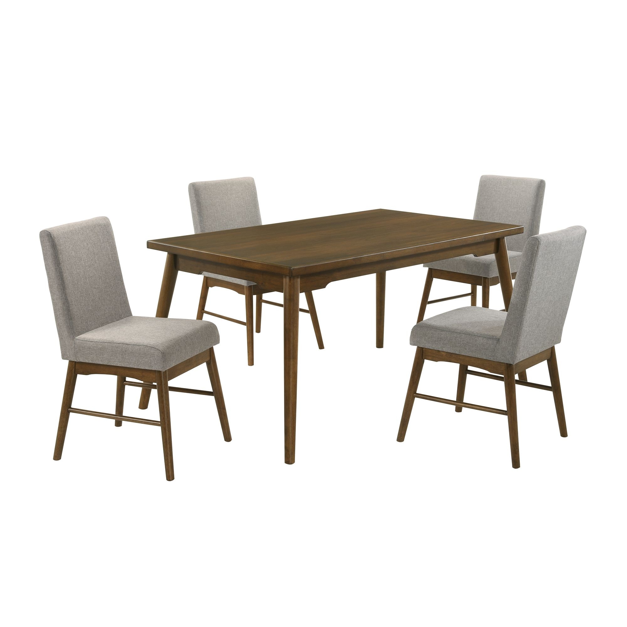 Picket House Furnishings D-4650-5-DT-5PC Zuma Walnut Casual Dining Room Set with Rectangular Table ( Seats 4 )