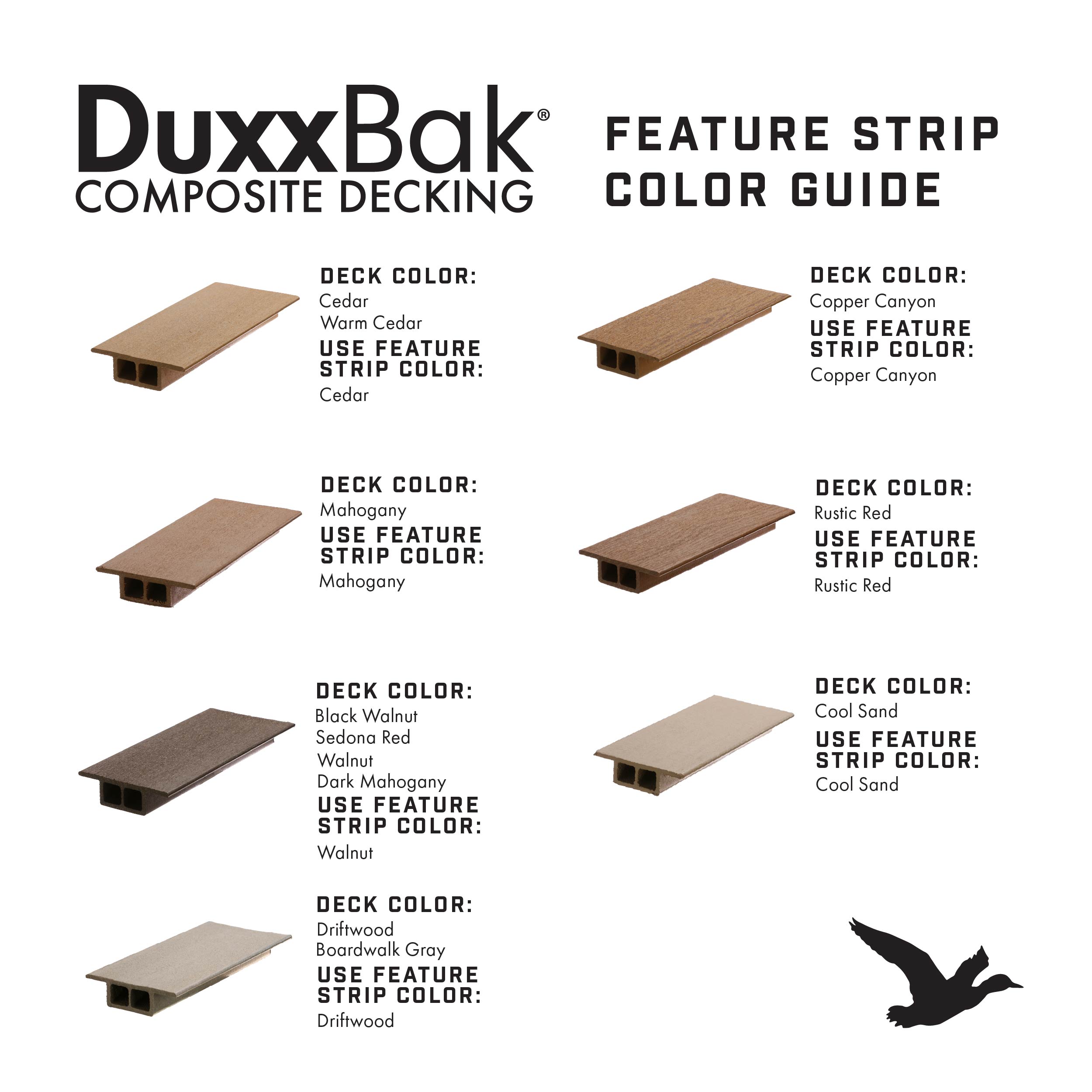 DuxxBak Composite Decking DX-ID-FEASTRIPCS-144 Deck-Tools-Accessories - View #3