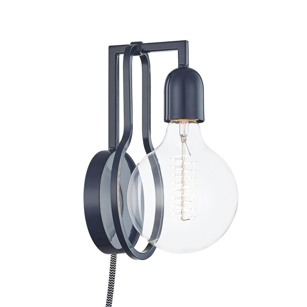 Mitzi HL343101-NVY Darcie 5.75-in W 1-Light Navy Modern/Contemporary Wall Sconce
