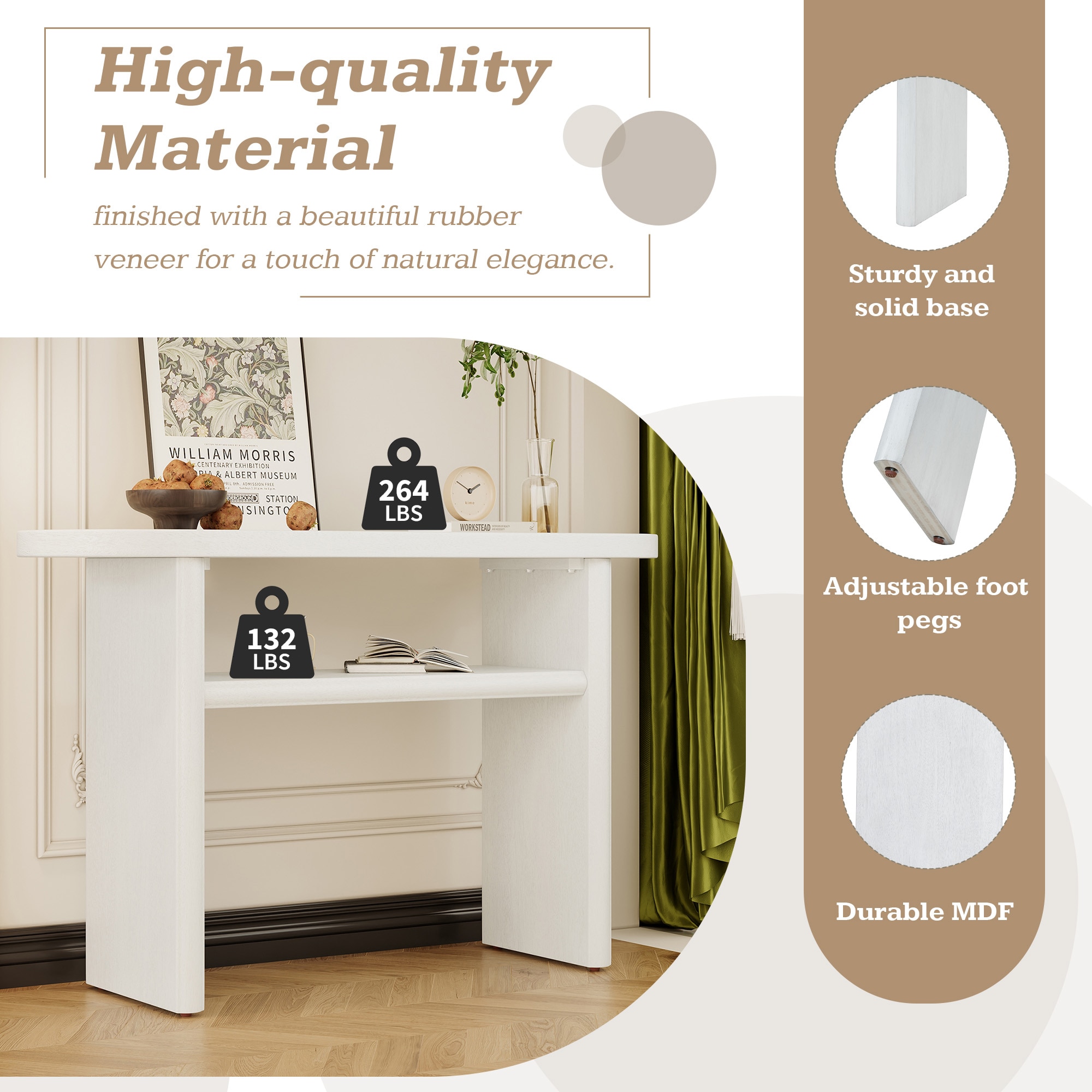 SINOFURN SYA330167WT Console-Sofa-Tables - View #5