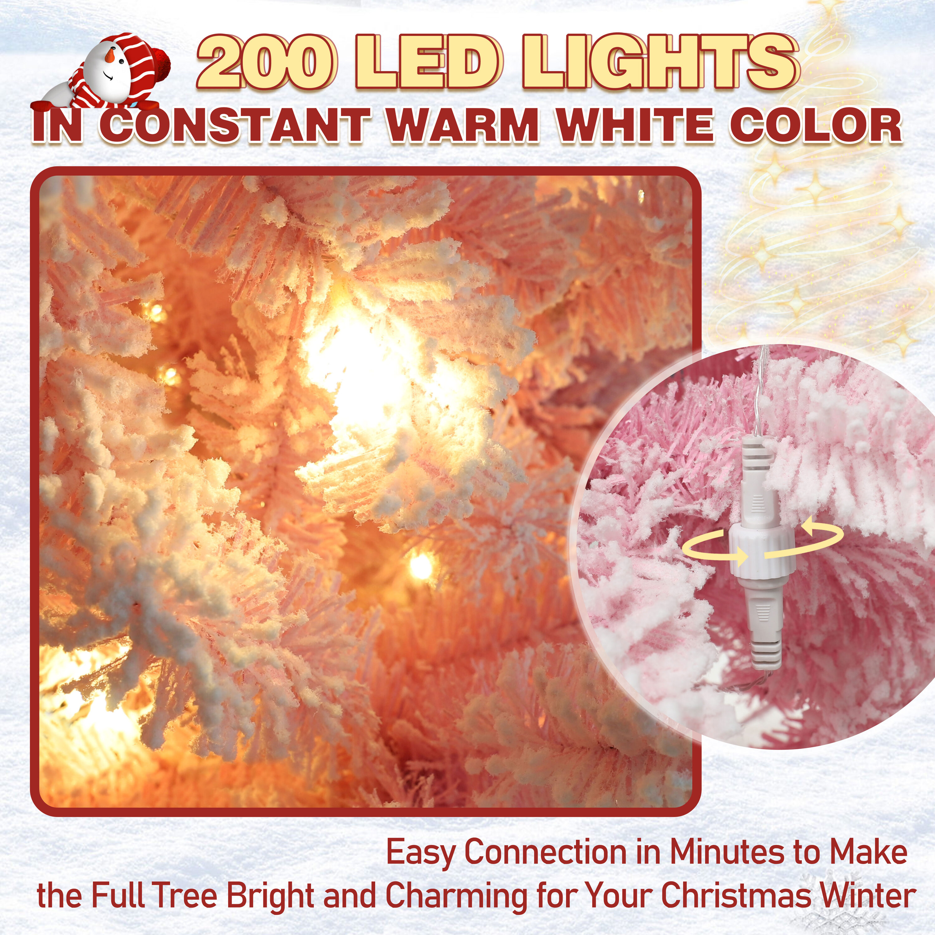 VEIKOUS HP1001-18PK-5 Artificial-Christmas-Trees - View #4