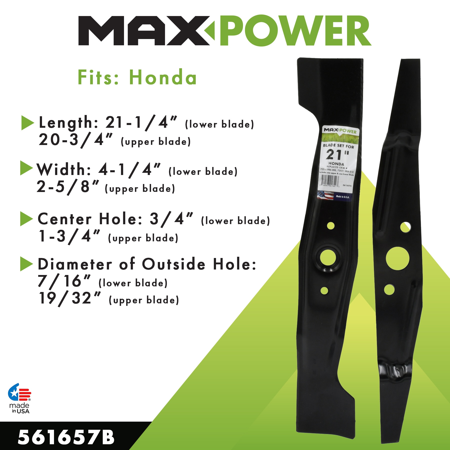 MaxPower 561657B Ope-Mower-Blades - View #2